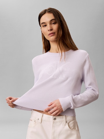Calvin Klein Jeans Regular Sweater in Purple