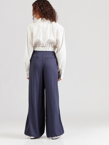 Wide Leg Pantalon 'MSCHZinet Malanie' MSCH COPENHAGEN en bleu