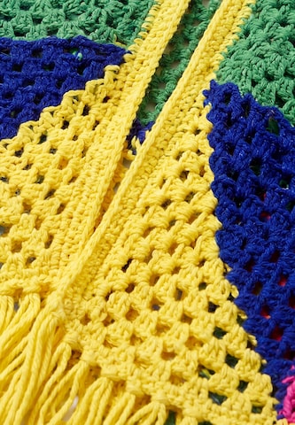 IZIA Gebreide mantel 'Boho' in Geel