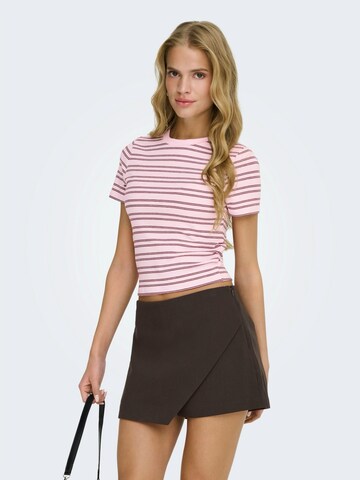 ONLY T-Shirt 'ONLLUPE' in Pink: Vorderseite