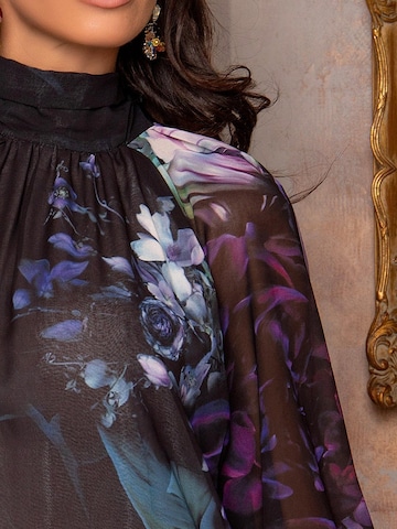 Robe 'DESIGNER - PEONIES' JIORO en mélange de couleurs