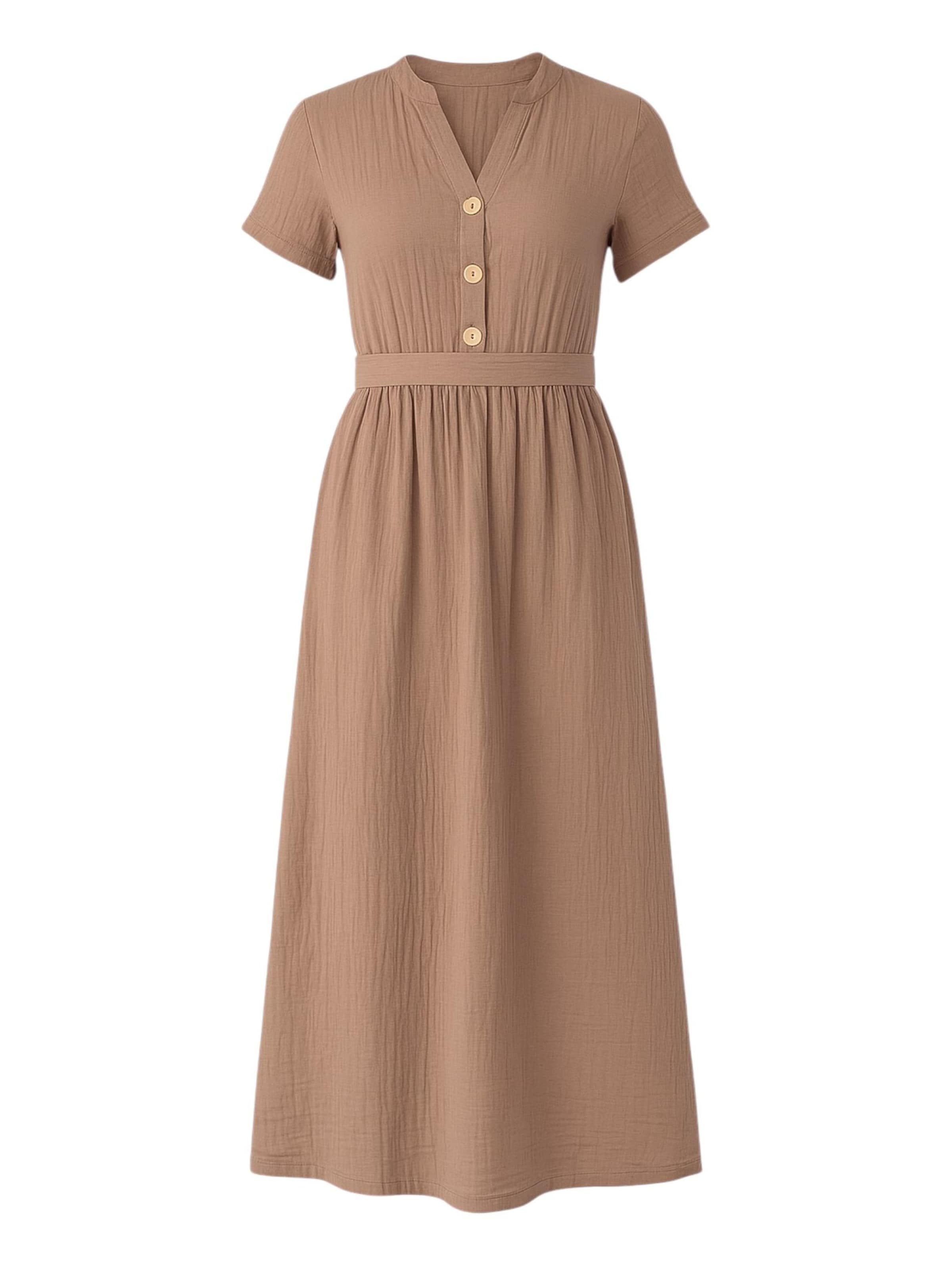 WENOR - Vestido de verano 'MIRA' en beige: frente