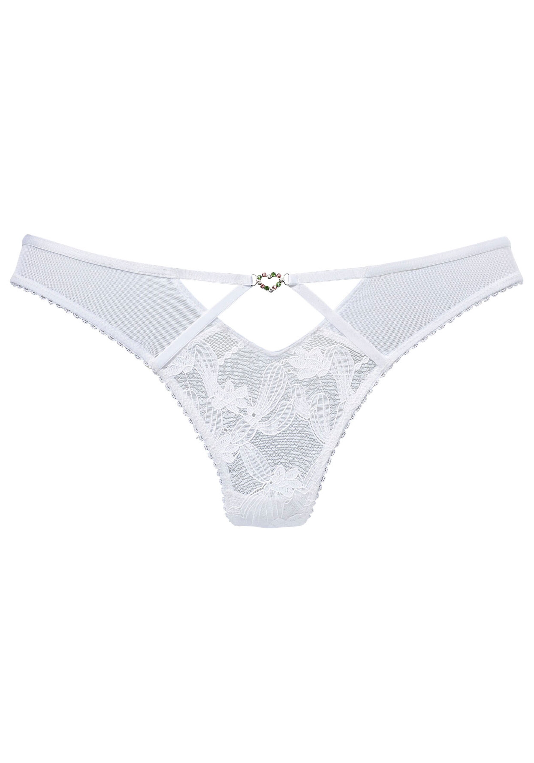 LASCANA Thong in White: front