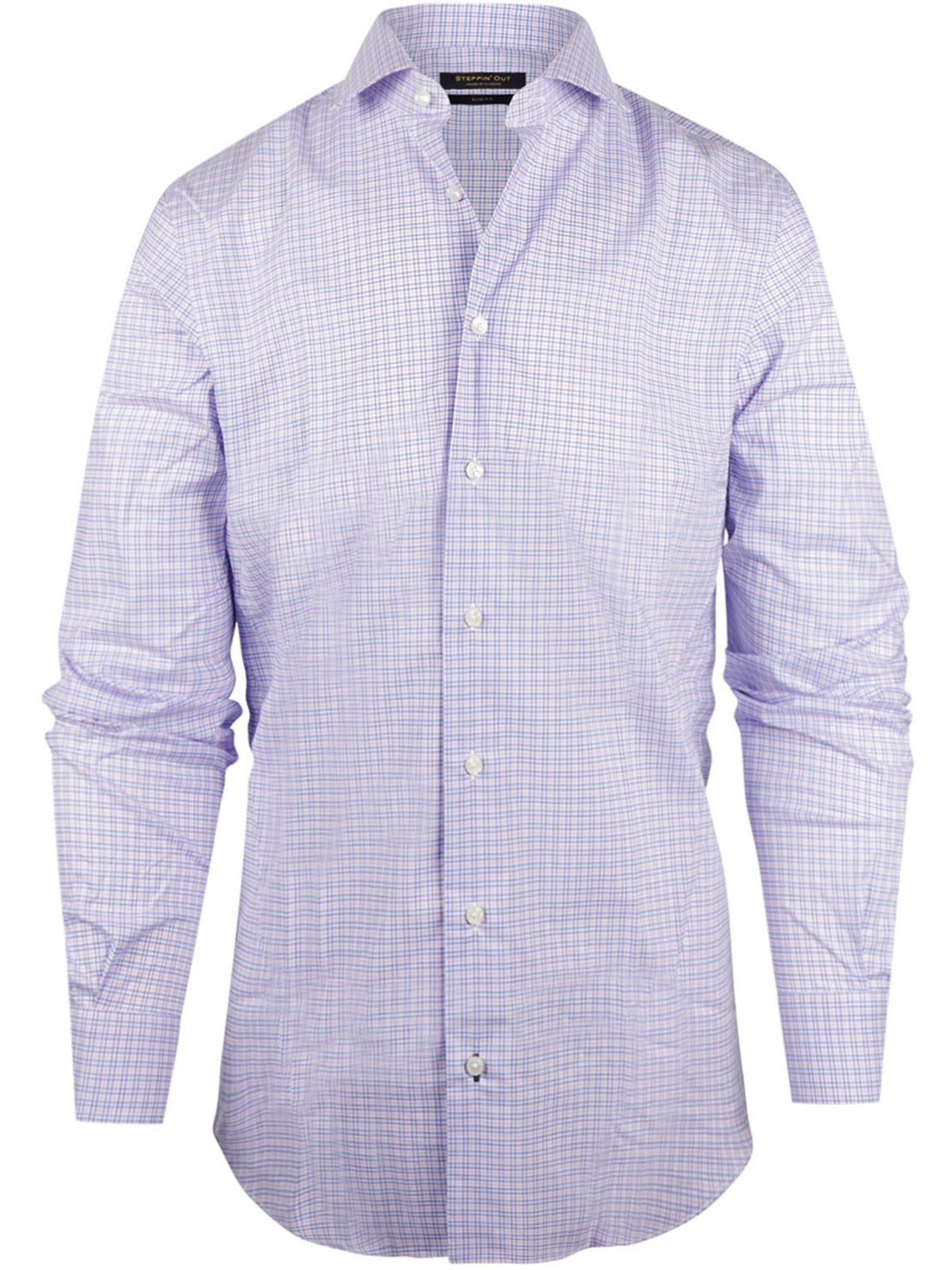 Steppin' out Slim fit Button Up Shirt in Blue: front