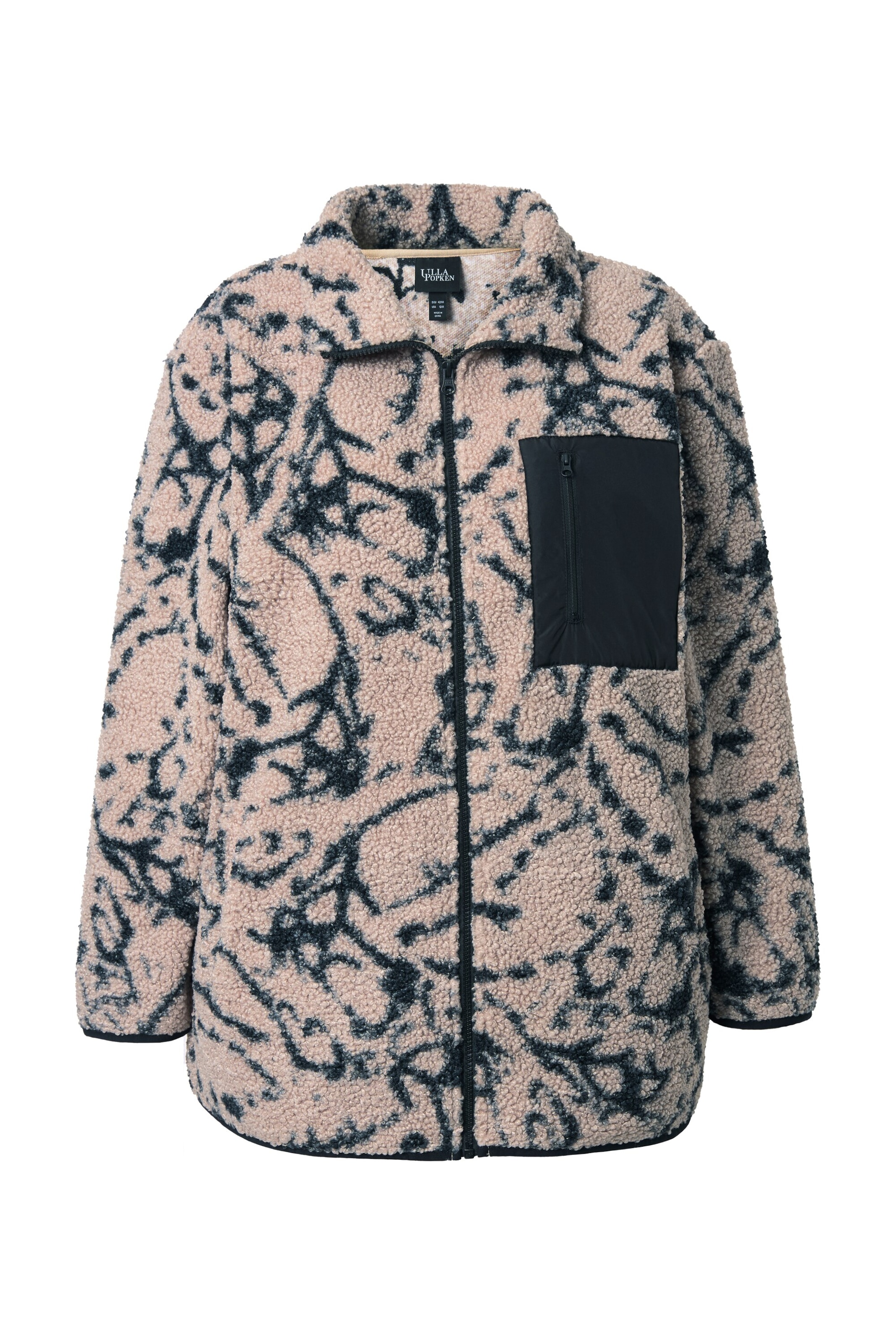 Ulla Popken Sweatjacke in Mischfarben: Vorderseite