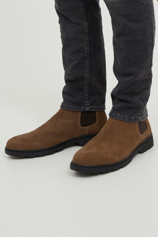 BLEND Chelsea boots in Bruin: voorkant