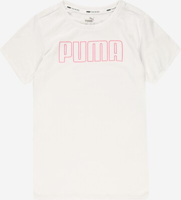 PUMA Performance Shirt 'Favorites' in White: front
