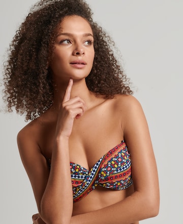 Superdry Bandeau Bikinitop in Gemengde kleuren