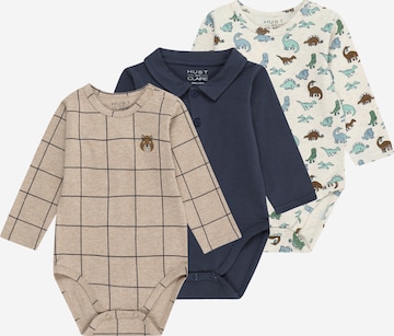 Tutina / body per bambino 'Bernie' di Hust & Claire in beige: frontale