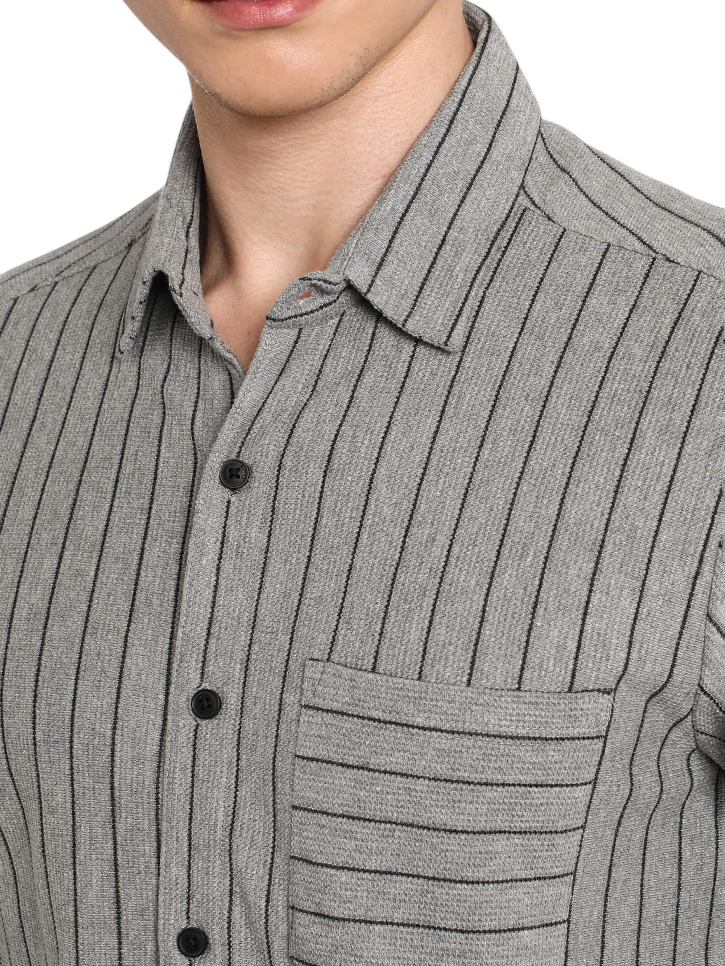 Campus Sutra Tavaline suurus Triiksärk 'Timothea', värv hall