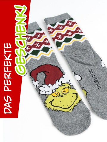 The Grinch Socken 'XMAS'‌‌‌‌‌‌‌‌ in Grau