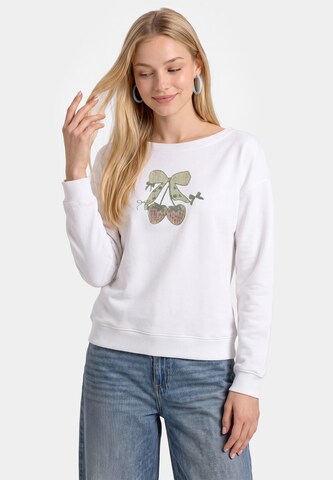 Sweat-shirt MYMO en blanc : devant