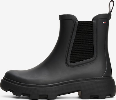 Guminiai batai iš TOMMY HILFIGER, spalva – juoda, Prekių apžvalga