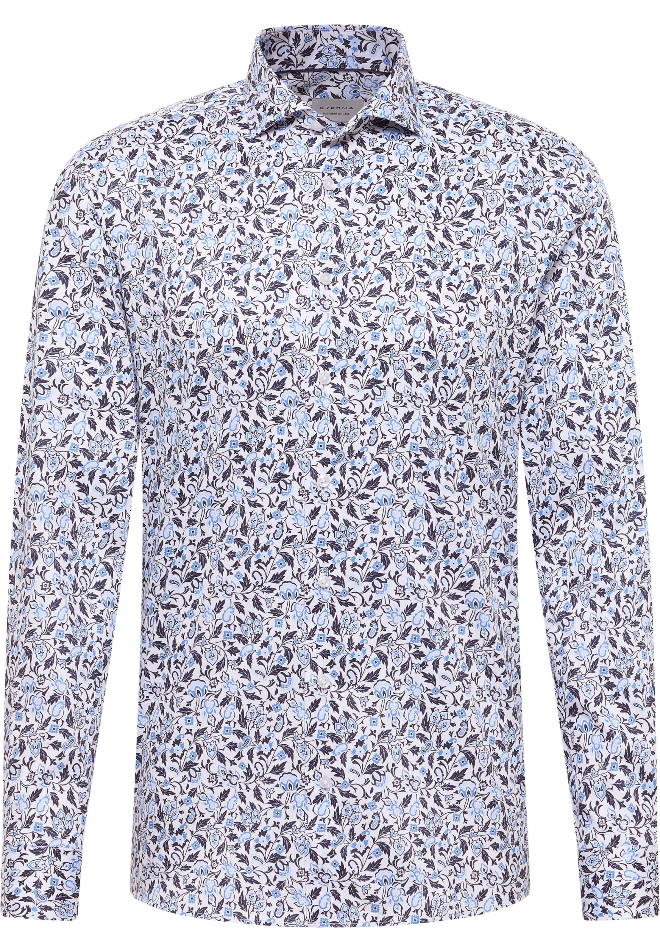 ETERNA Slim fit Button Up Shirt in Blue: front