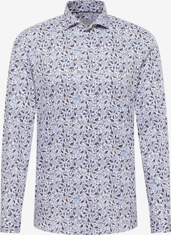 ETERNA Slim fit Button Up Shirt in Blue: front