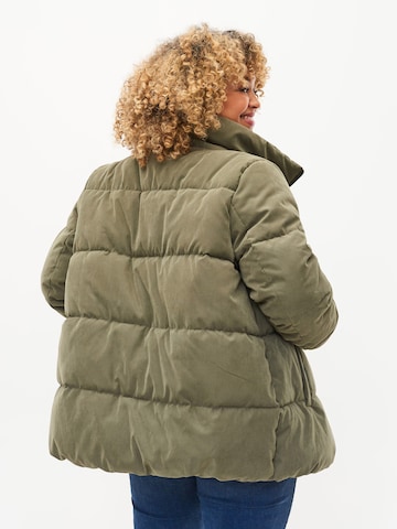 Zizzi Between-season jacket 'CAPEACHY' in Green