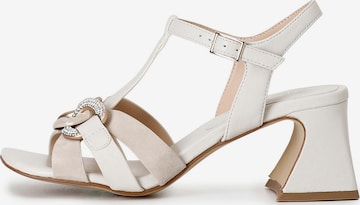 Sandalo di CAFè NOIR in beige: frontale