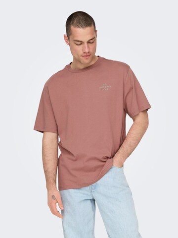 Tricou 'MACE' de la Only & Sons pe roz