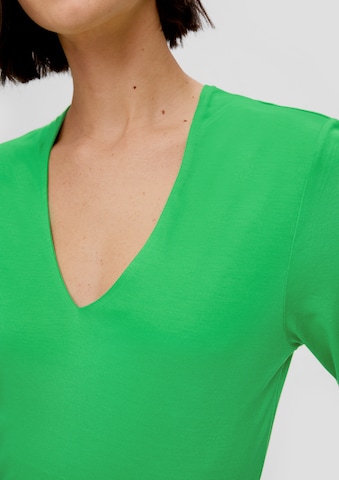 s.Oliver BLACK LABEL Μπλουζάκι σε πράσινο