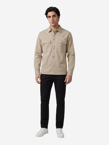 Calvin Klein Jeans Regular fit Button Up Shirt 'LV04RE103G' in Beige