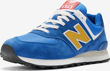 Baskets basses '574' new balance en bleu : devant