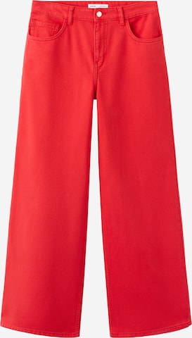 MANGO Wide Leg Farkut 'JOY' värissä punainen: etupuoli