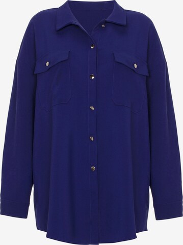 Jimmy Sanders Blouse in Blauw: voorkant