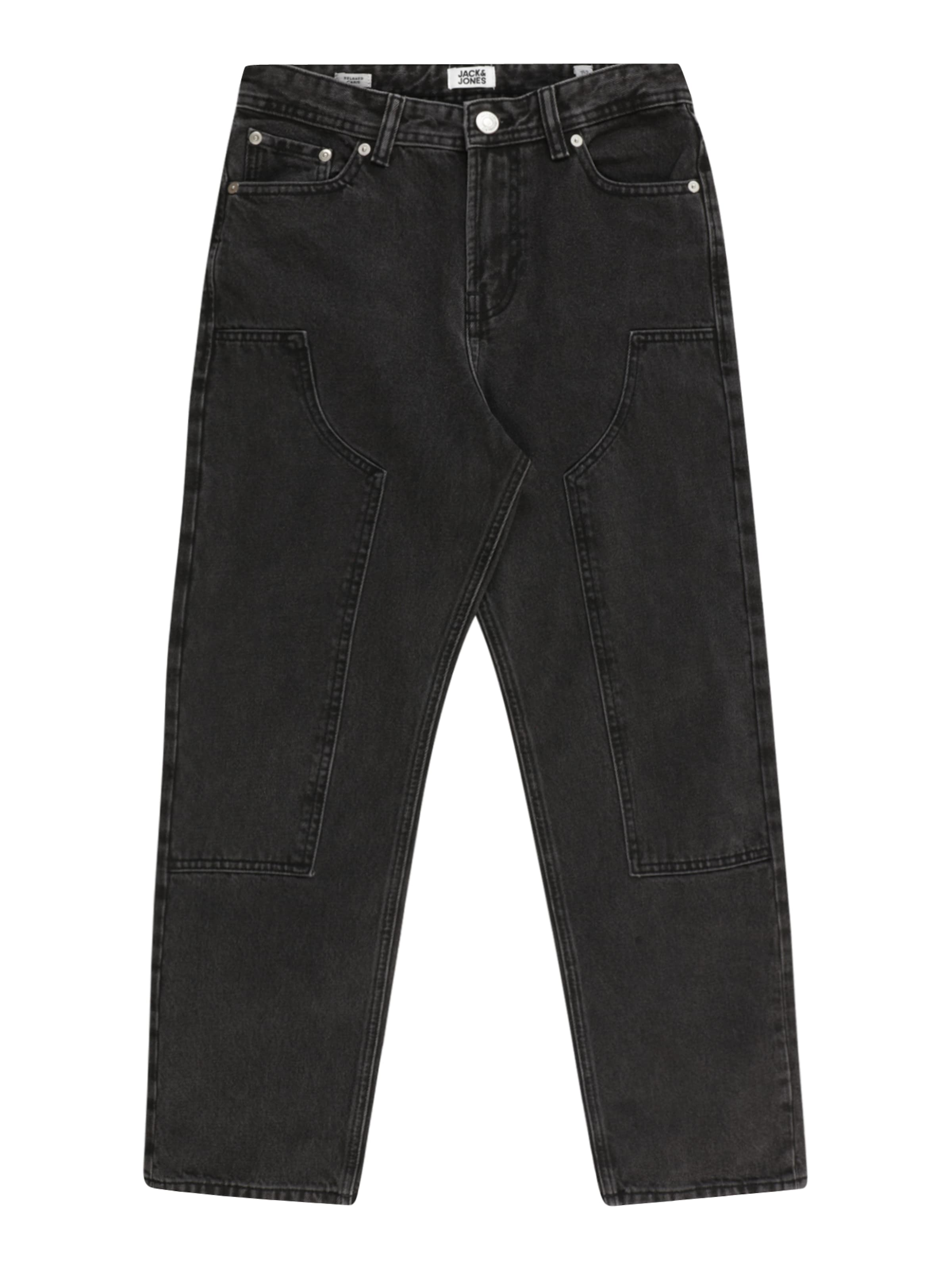 Jack & Jones Junior regular Jeans 'JJIChris JJICarpenter' i sort: forside