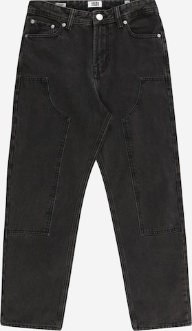 regular Jeans 'Chris Carpenter' di Jack & Jones Junior in nero: frontale