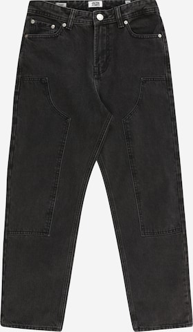 Jack & Jones Junior regular Jeans 'Chris Carpenter' i sort: forside