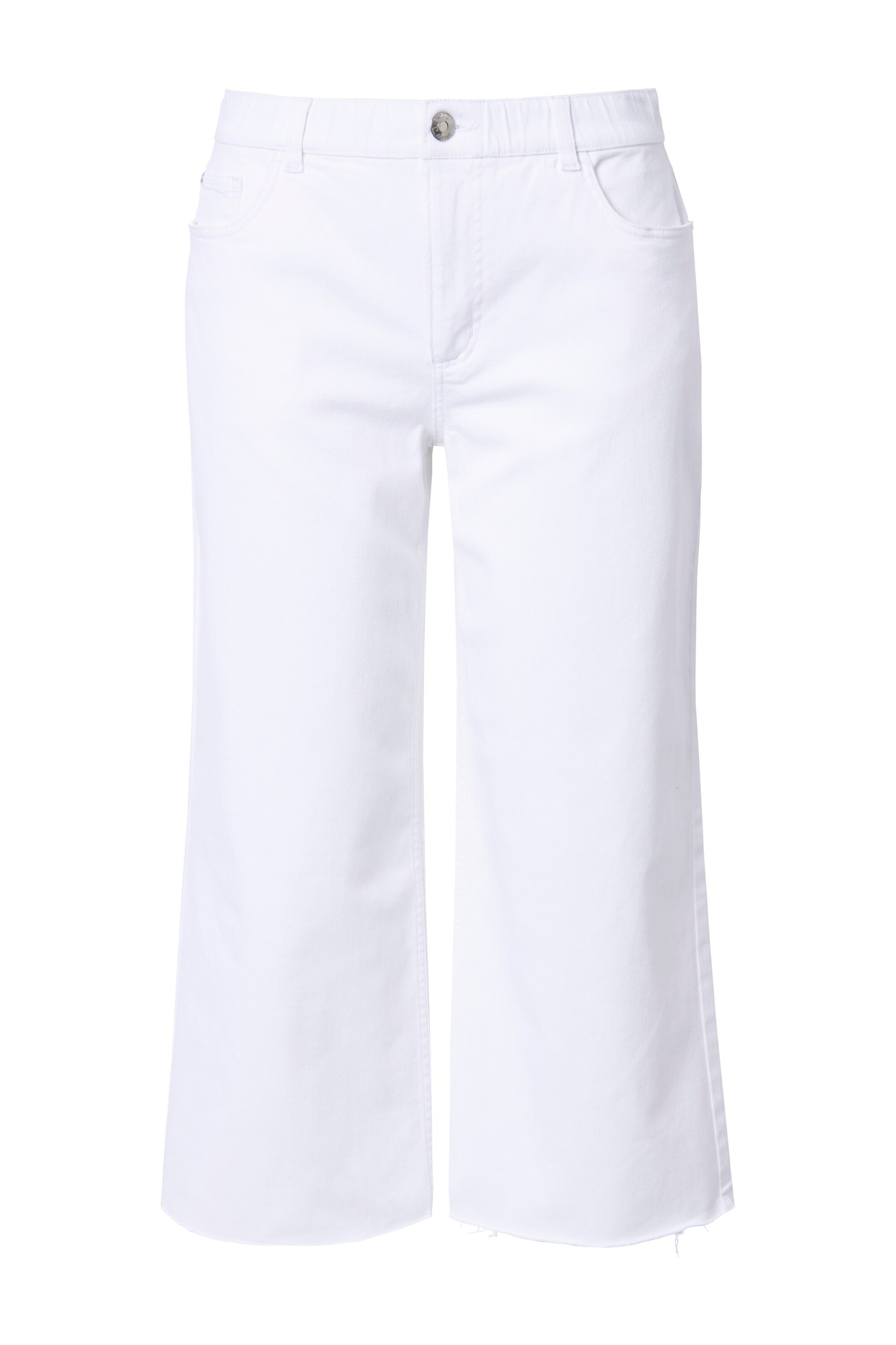 Studio Untold Wide leg Jeans in Wit: voorkant