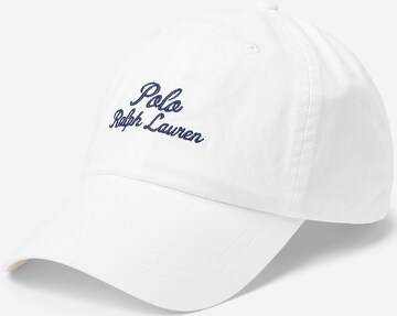 Polo Ralph Lauren Cap in White: front