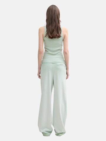 TOM TAILOR DENIM Wide leg Broek in Groen