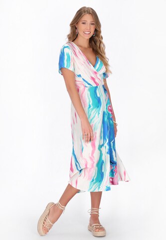 IZIA - Vestido 'Festival' em azul