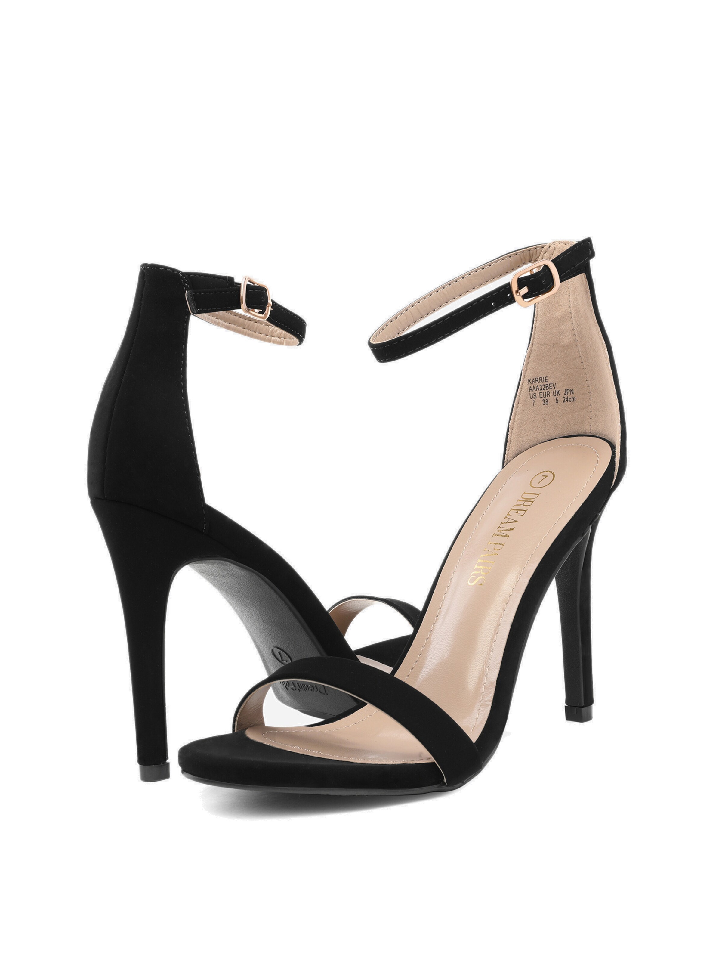 Dream Pairs Sandalen met riem in Zwart