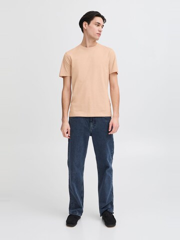 Casual Friday Shirt ' CFTHOR micro striped tee ' in Beige
