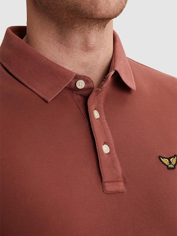 Maglietta 'Polo shirt with garment-dye wash' di PME Legend in rosso
