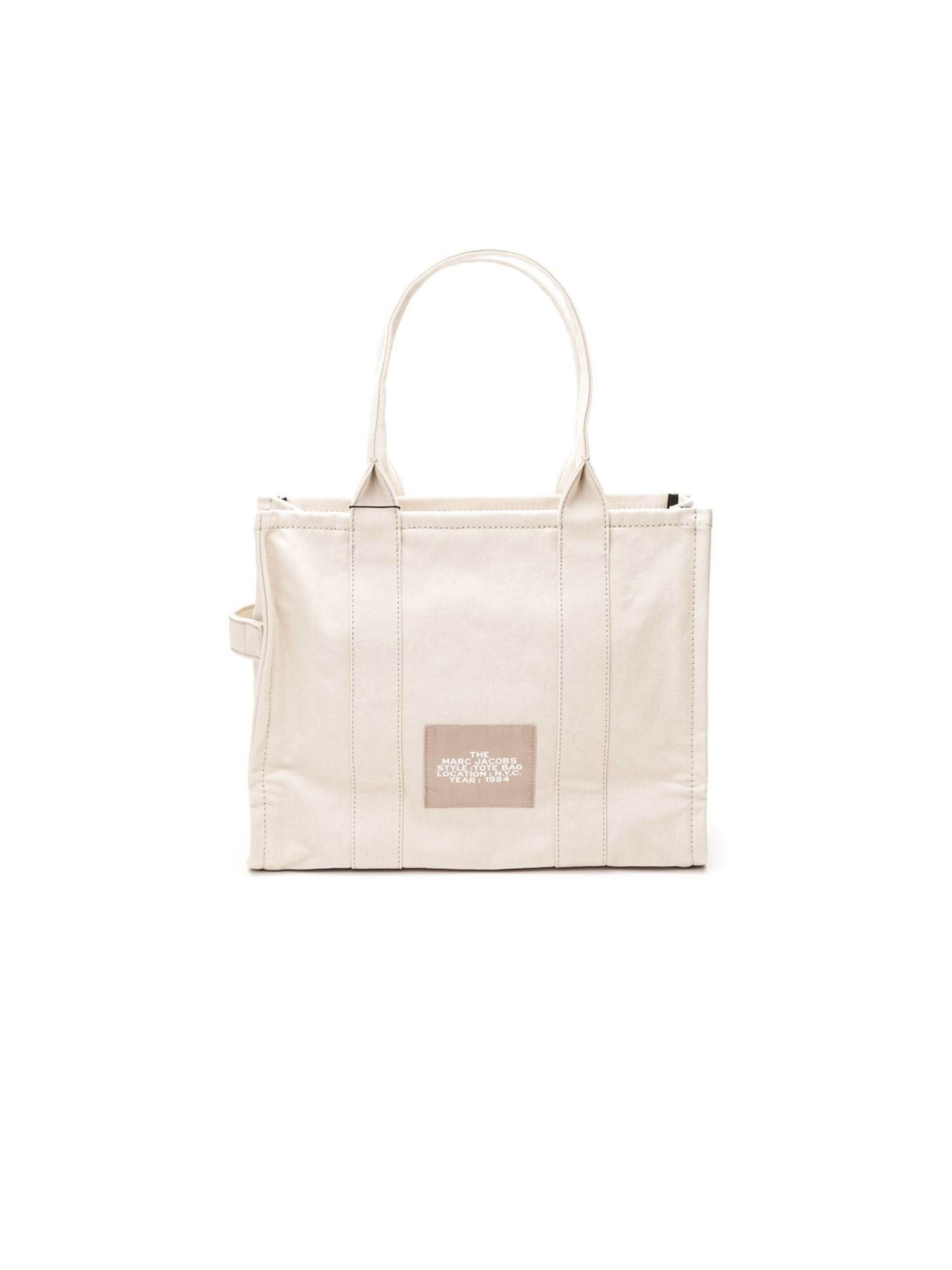 Marc Jacobs Shopper 'Shopping The Canvas Large Tote' in Beige