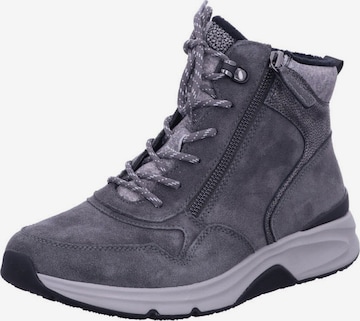 Baskets hautes 'Schnürschuh Damen 76.888.40 Textil in grau' Gabor Comfort en gris : devant