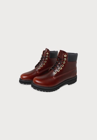 TIMBERLAND - Botas com atacadores em vermelho