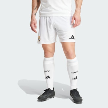 ADIDAS PERFORMANCE Regular Sportbroek 'Real Madrid 24/25' in Wit: voorkant