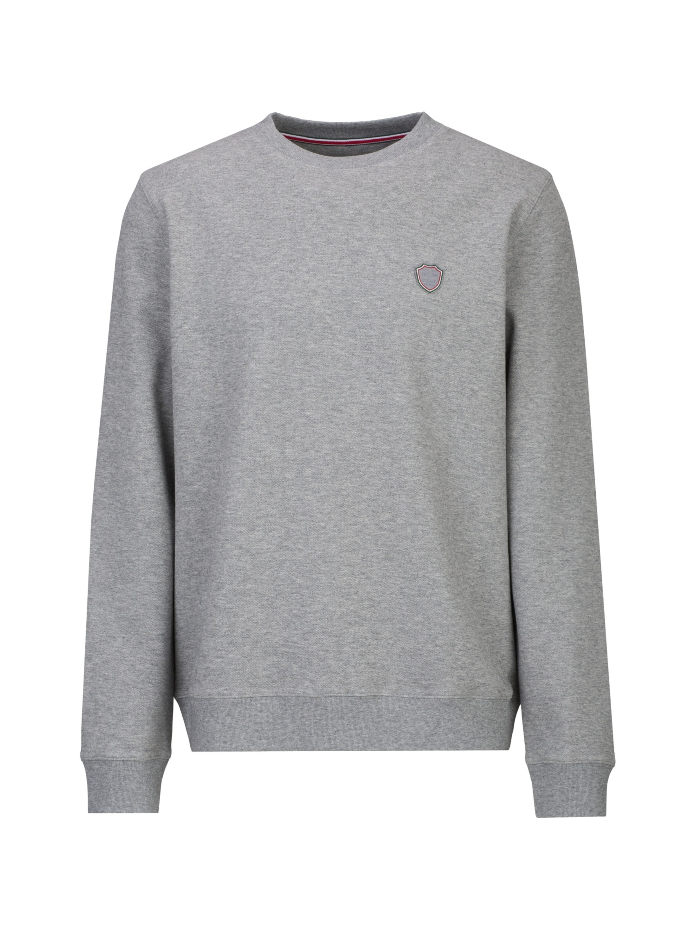 19V69 ITALIA Sweatshirt 'Nico' in de kleur Grijs gemêleerd, Productweergave