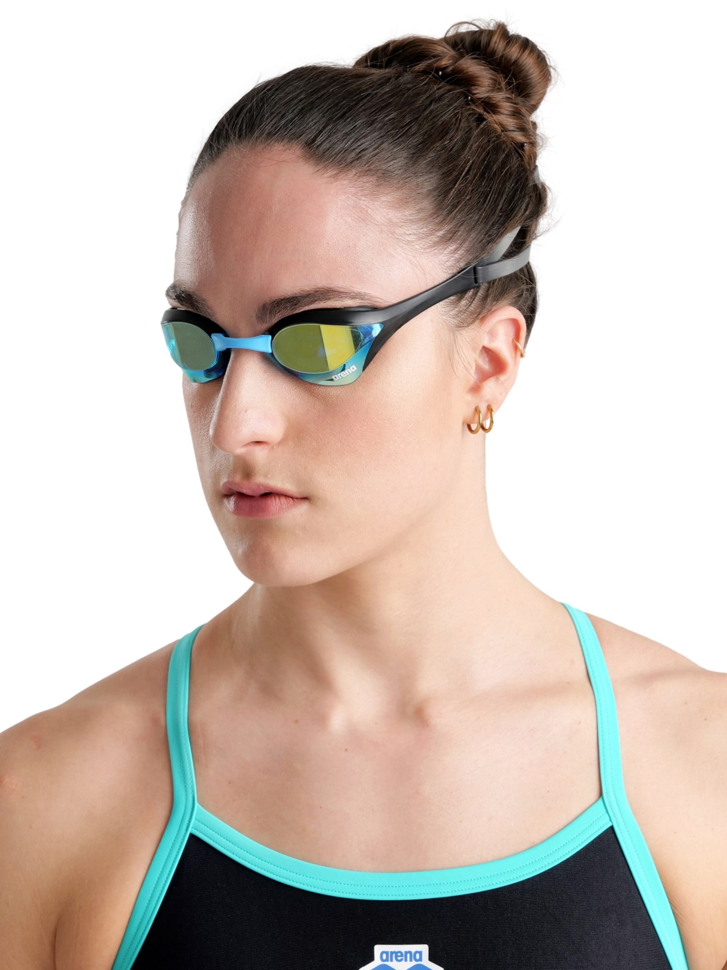 ARENA Glasögon 'COBRA ULTRA SWIPE MIRROR' i svart: framsida