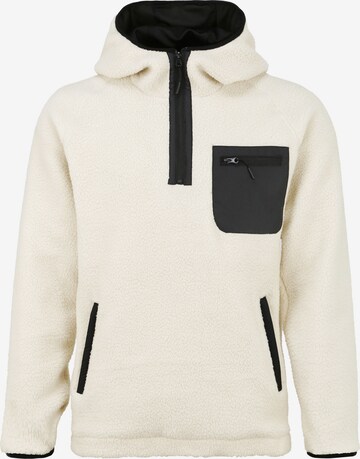 INDICODE JEANS Fleece Jacket 'Trent' in Beige: front