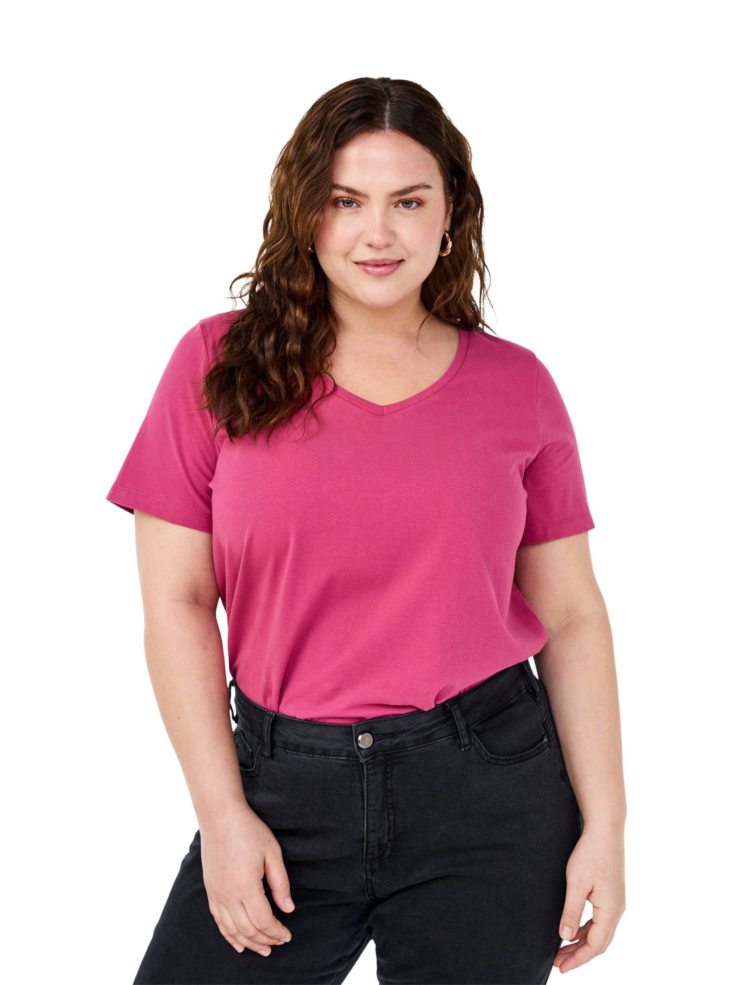 Zizzi Shirts i pink: forside