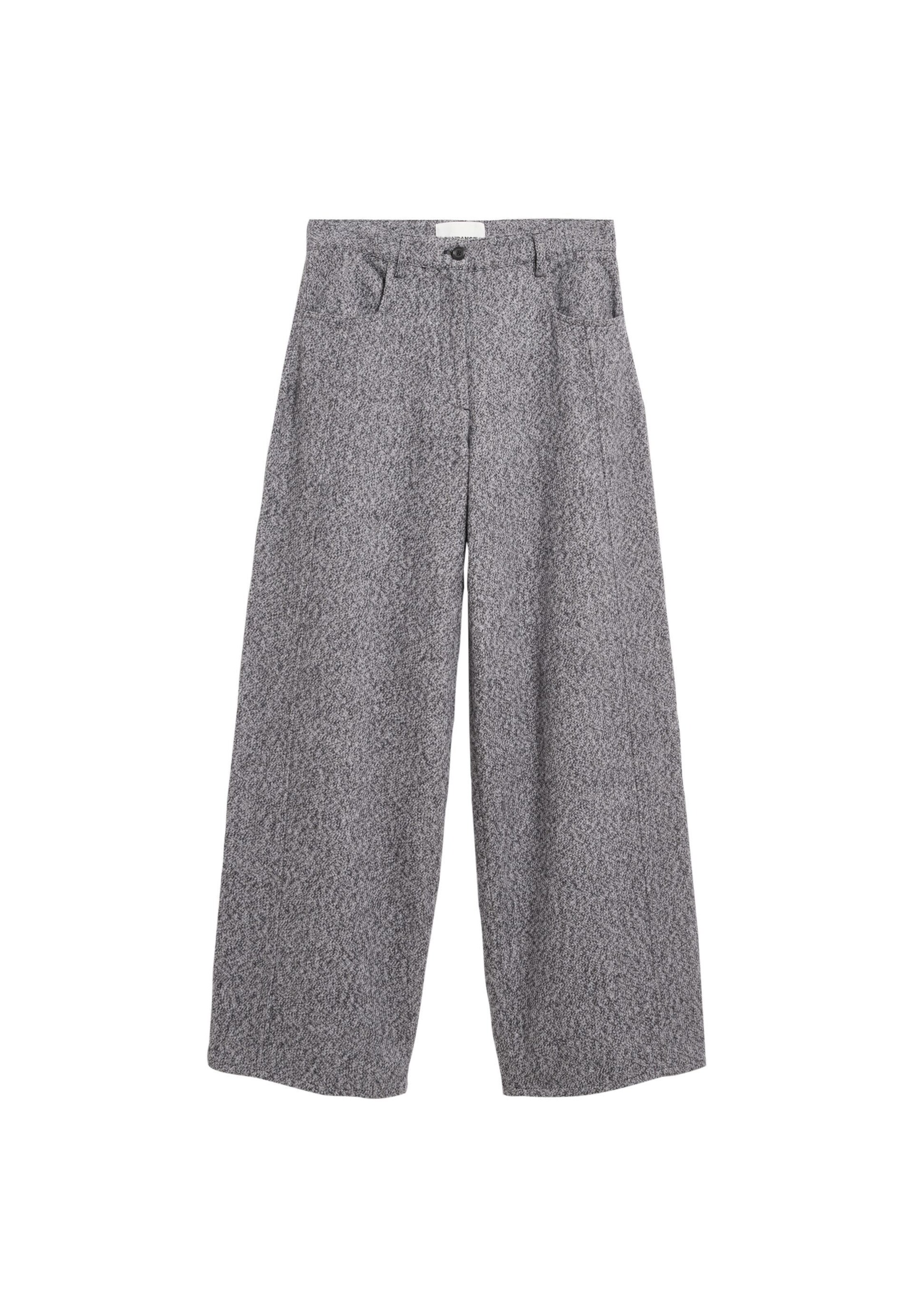ARMEDANGELS Loosefit Hose 'TWEED BARREL' in Grau: Vorderseite