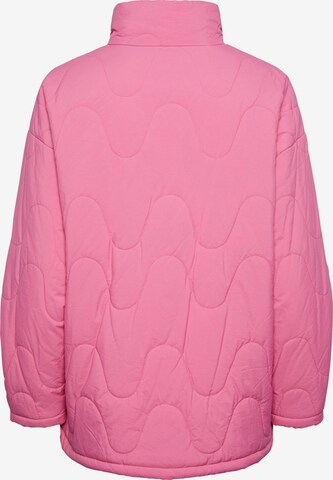 PIECES Between-season jacket 'FIONA' in Pink