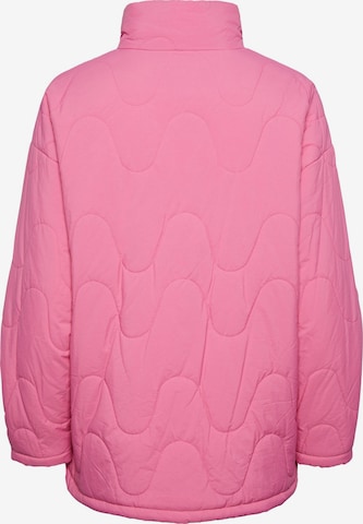 PIECES Between-Season Jacket 'FIONA' in Pink