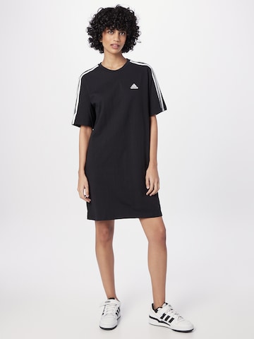 juoda ADIDAS SPORTSWEAR Sportinė suknelė 'Essentials': priekis