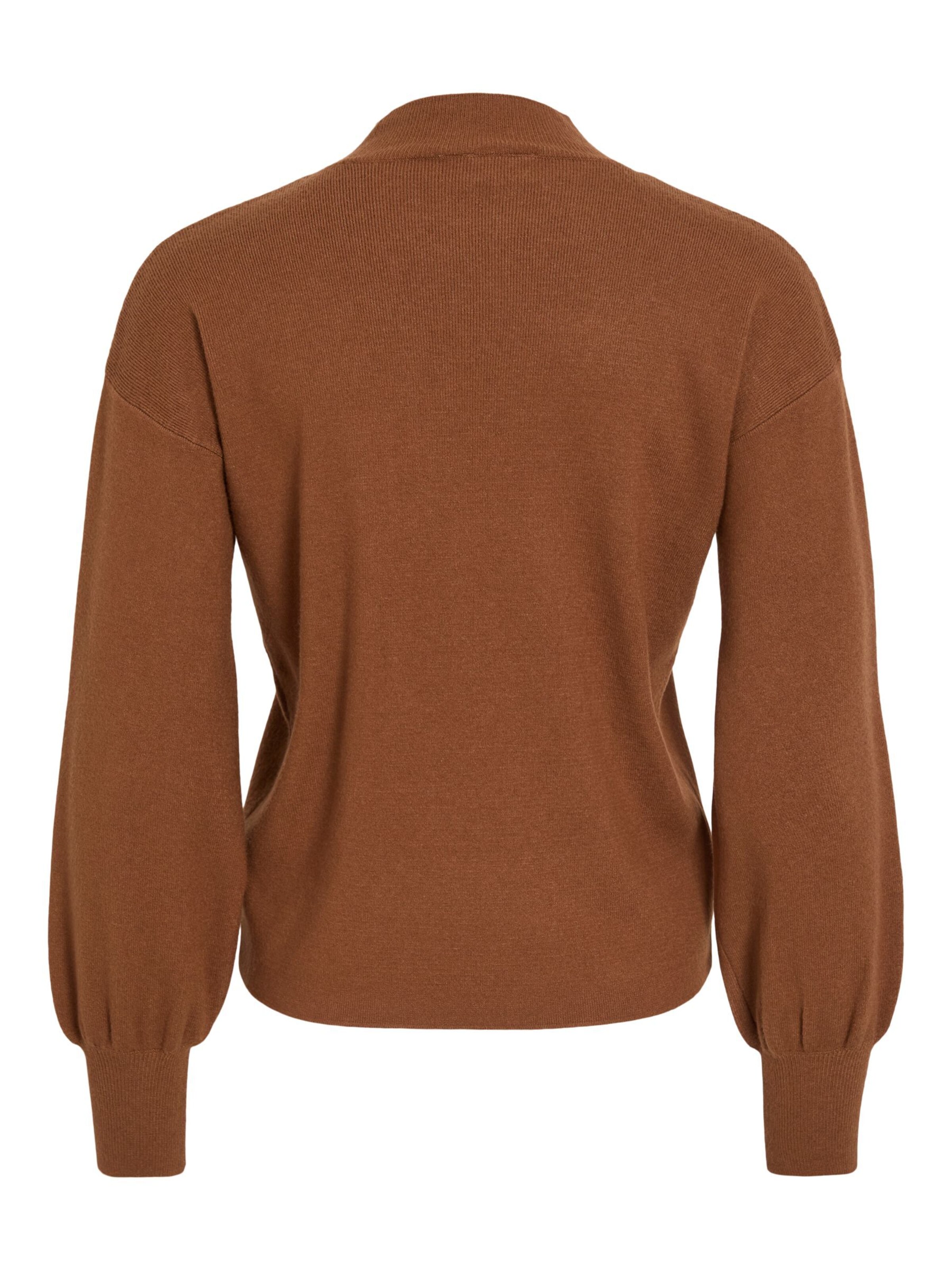 VILA Sweater 'VIKery' in Brown